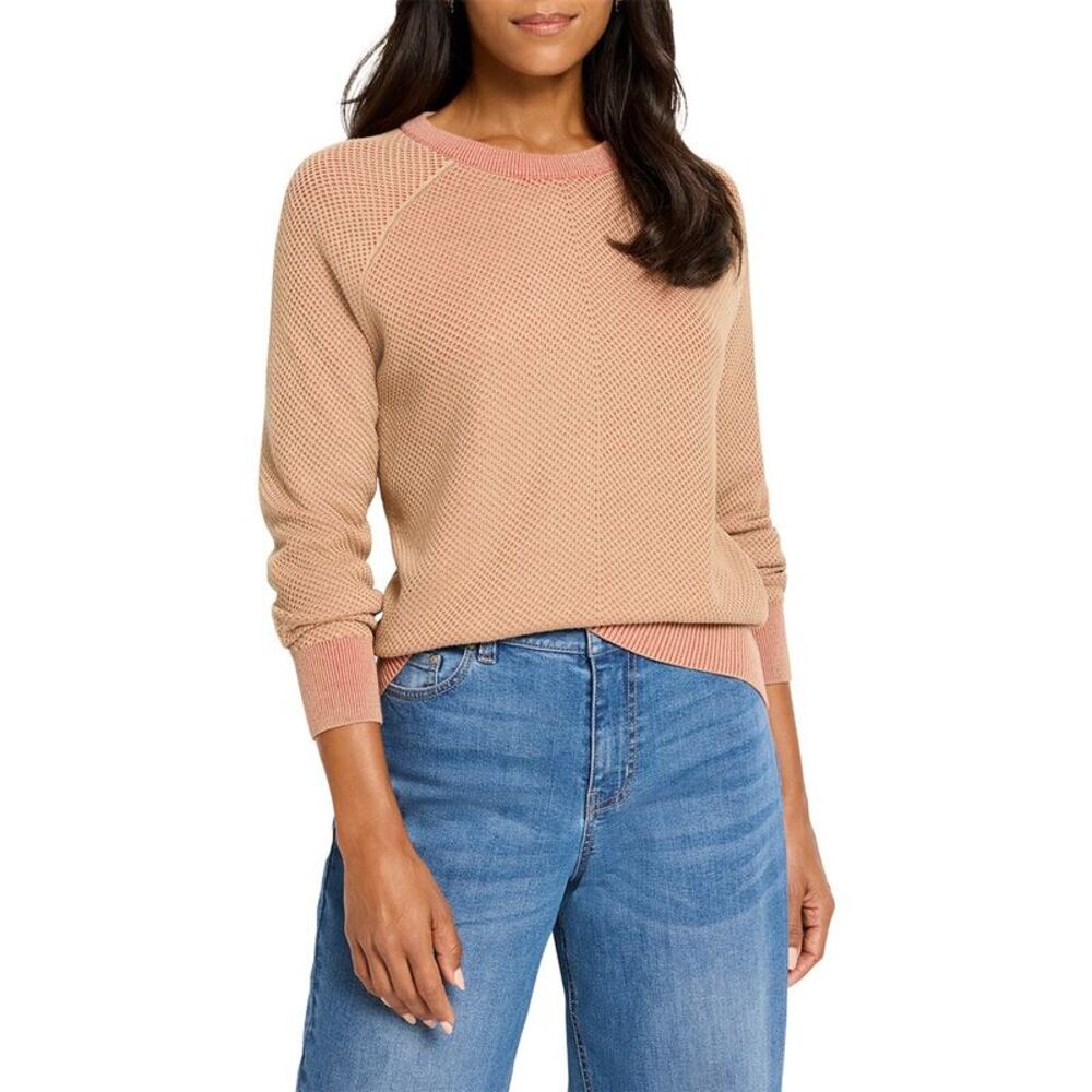 Nic+Zoe Womens  Textured Cotton Sweater